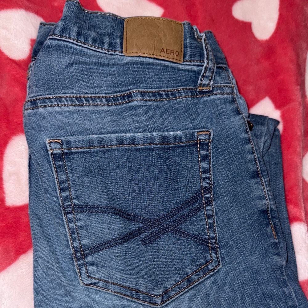 Aero Women's High Rise Blue Jeans